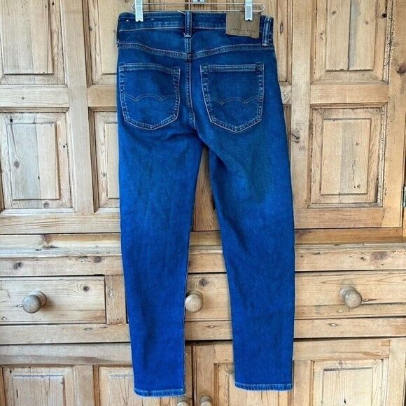 American Eagle Men's Size 26 x 28 Athletic Skinny Jeans Denim Dark Wash AirFlex+ - Picture 3 of 7